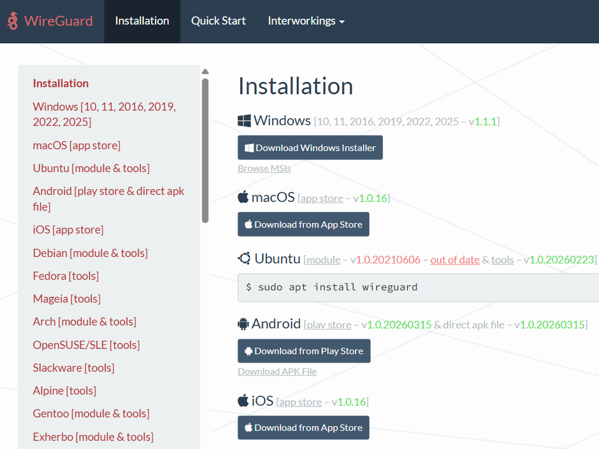 Install WireGuard on your device